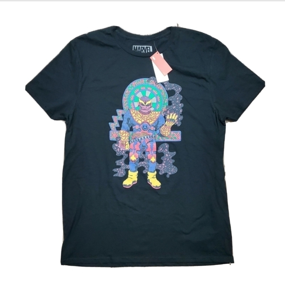 NEW Marvel Thanos The Mad Titan Black T Shirt